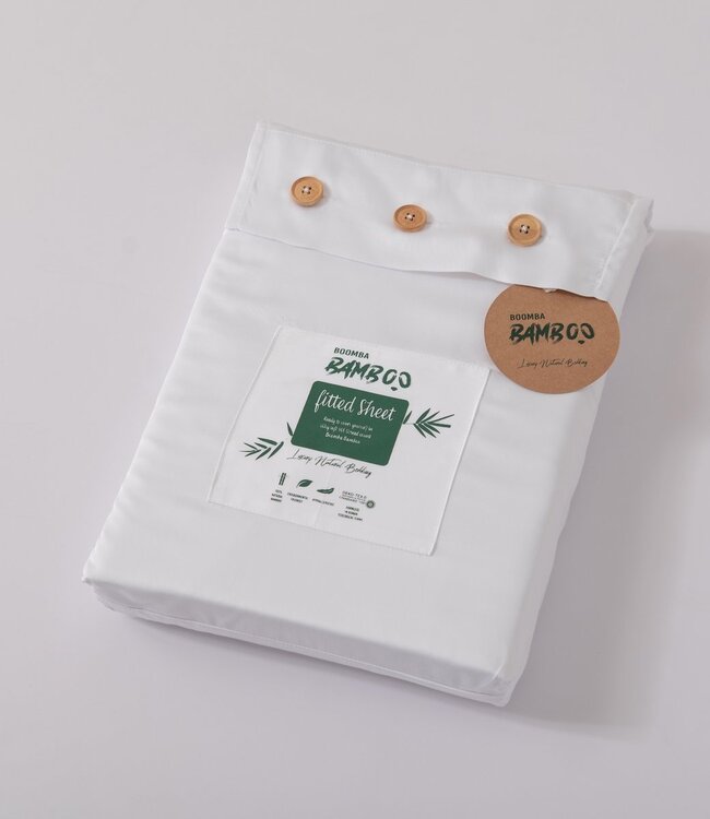 Wit bamboe Split-Topper Hoeslaken - (400TC Tanboocel) – Coco White