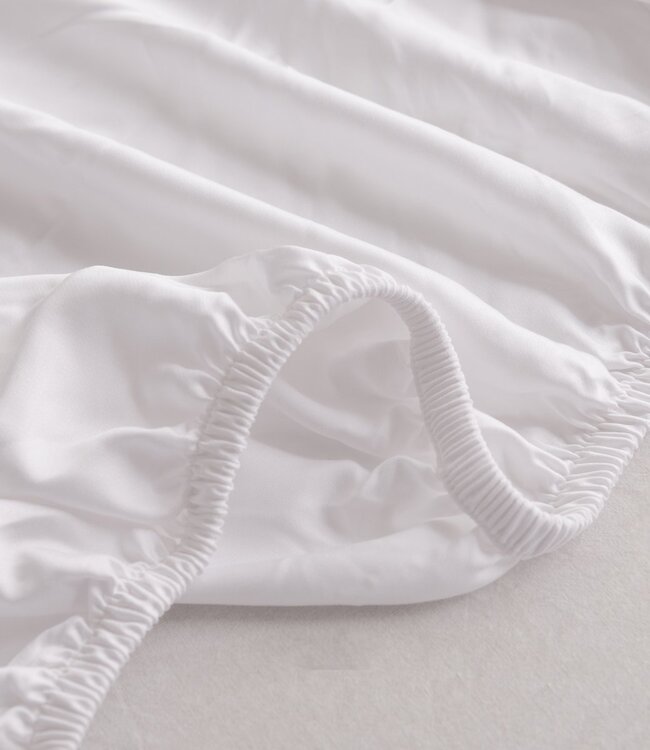 Bamboo Split-Topper Fitted Sheet 400TC – Boomba Bamboo® Coco White