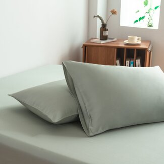 Boomba Bamboo 400TC Bambus-Kissenbezüge - 2er-Set - Sage Green