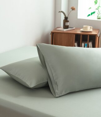 Boomba Bamboo Bamboe Kussenslopen 400TC – 2-Pack – Bamboe – Sage Green