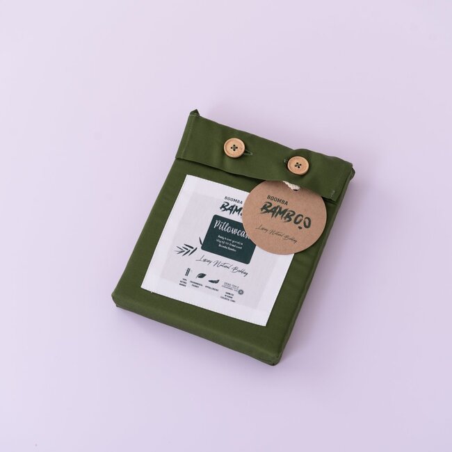 Bamboe Kussenslopen 400TC – 2-Pack – Bamboe – Deep Moss