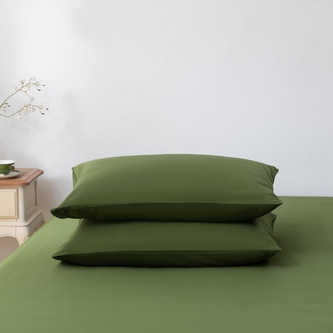 Boomba Bamboo 400TC Bamboo Pillowcases - 2 Pack - Deep Moss