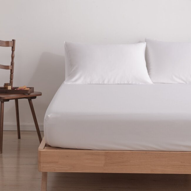 Boomba Bamboo 400TC Bamboo Pillowcases - 2 Pack - Coco White