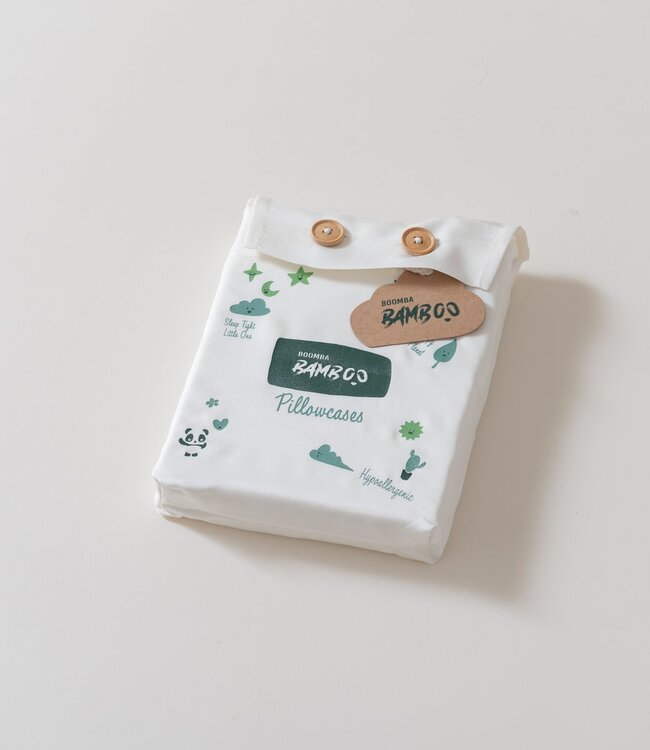 Bamboe Kinder Kussenslopen 400TC – 2-Pack – Bamboe – Pure Nature