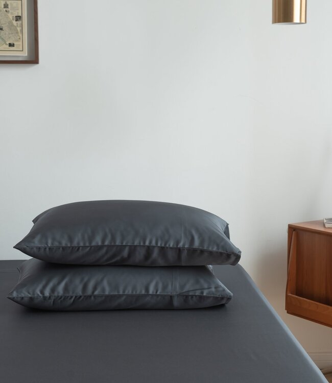 Boomba Premium Bamboo Pillowcases 400TC – 100% Bamboo – Space Blue (Set of 2)