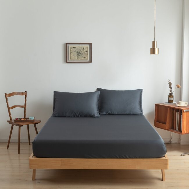 Boomba Premium Bamboo Pillowcases 400TC – 100% Bamboo – Space Blue (Set of 2)