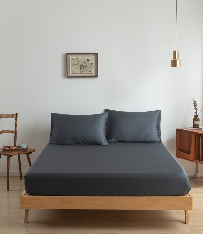 Boomba Premium Bamboo Pillowcases 400TC – 100% Bamboo – Space Blue (Set of 2)