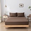 Donkerbruin bamboe Hoeslaken Premium - 400TC Tanboocel - Coffee Brown