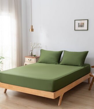 Boomba Bamboo Bamboe Hoeslaken 400TC – Deep Moss - Premuim