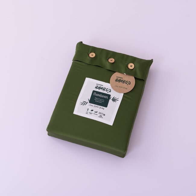 Bamboo Duvet Cover 400TC – Bamboo – Deep Moss