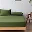 Donkergroen bamboe Hoeslaken Premium - 400TC Tanboocel - Deep Moss