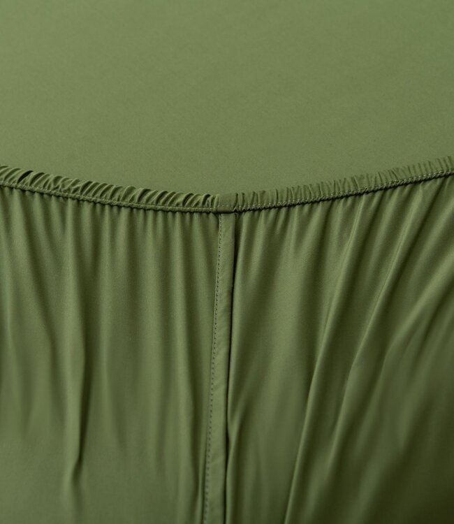 Donkergroen bamboe Hoeslaken Premium - 400TC Tanboocel - Deep Moss