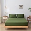 Donkergroen bamboe Hoeslaken Premium - 400TC Tanboocel - Deep Moss