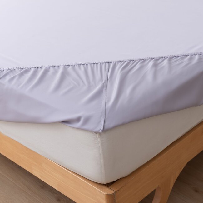 Lila bamboe Hoeslaken Premium - 400TC Tanboocel - Lavender Mist