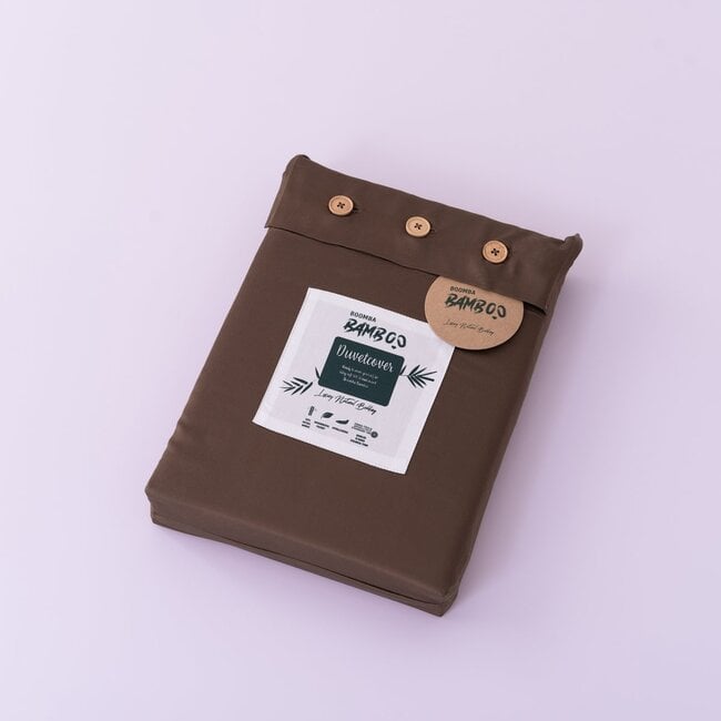 Boomba Bamboo 400TC Bamboo Duvet Cover - Coffee Brown