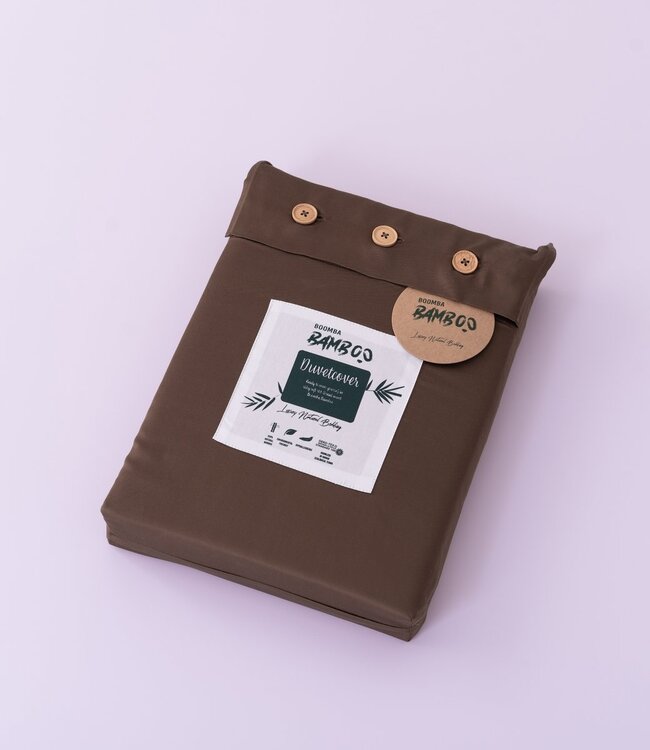 Bamboo Duvet Cover 400TC – Bamboo – Coffee Brown