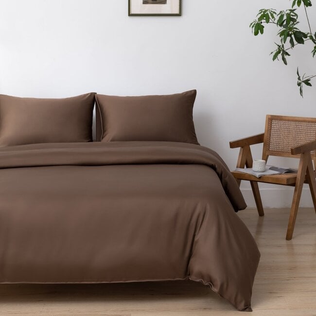 Boomba Bamboo 400TC Bamboo Duvet Cover - Coffee Brown