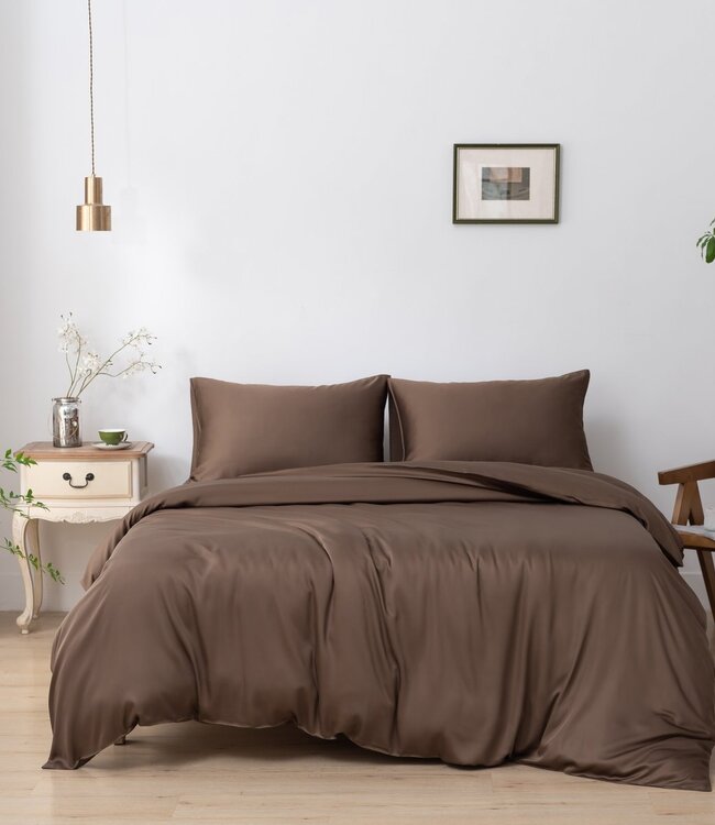Bamboo Duvet Cover 400TC – Bamboo – Coffee Brown