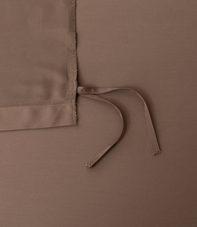 Donkerbruin bamboe dekbedovertrek Premium - 400TC Tanboocel - 100% bamboe Coffee Brown