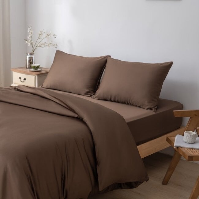 Boomba Bamboo 400TC Bamboo Duvet Cover - Coffee Brown