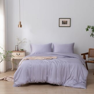 Boomba Bamboo Bamboe Dekbedovertrek 400TC – Bamboe – Lavender Mist