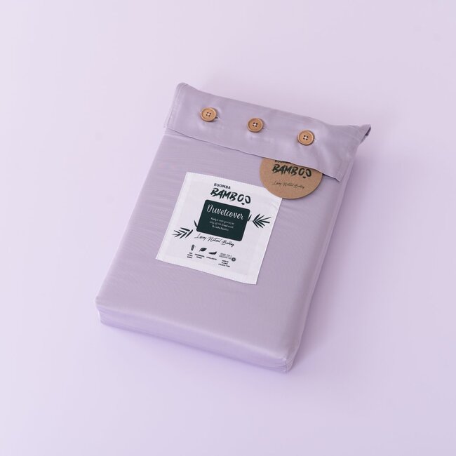 Lila bamboe dekbedovertrek - 400TC Tanboocel - 100% bamboe Lavender Mist