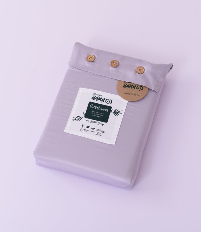 Lila bamboe dekbedovertrek - 400TC Tanboocel - 100% bamboe Lavender Mist