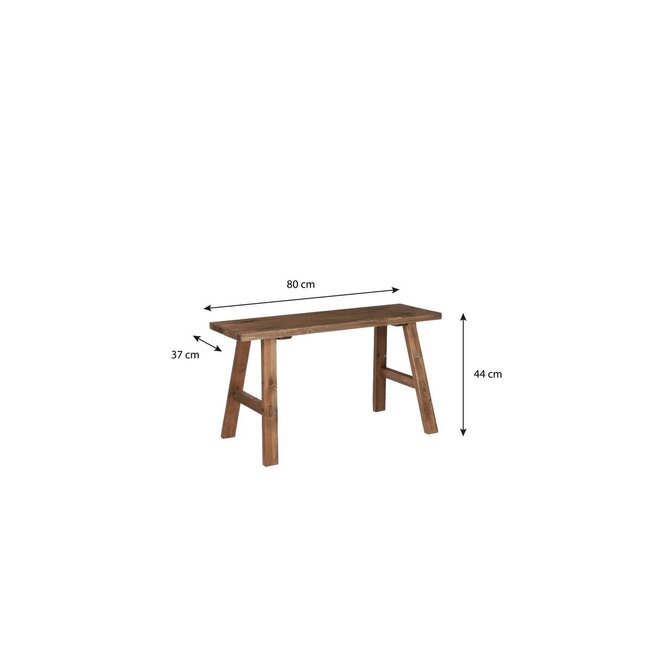 Mica Decorations Bold Sitzbank aus Holz - Braun