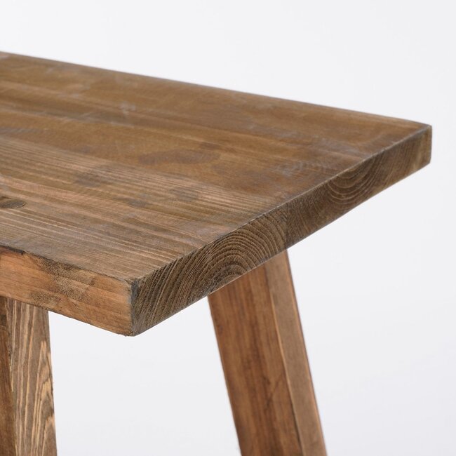 Mica Decorations Bold Wooden Bench - Brown