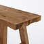 Mica Decorations Bold Wooden Bench - Brown