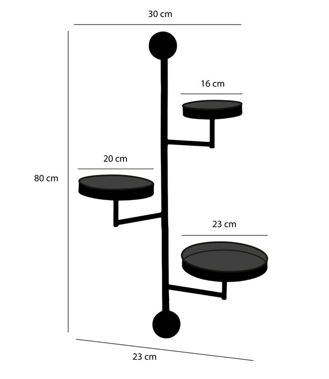 Wandrek Zwart 1Ijzer