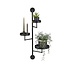 Mica Decorations Perry Wandregal aus Eisen - Schwarz