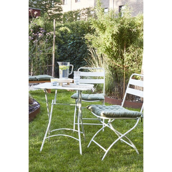 Mica Decorations Evita Garten-Bistroset aus Eisen - Braun - 3-teilig