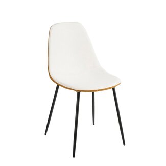 Mica Decorations Eetkamerstoel Gebroken wit 1Polyester