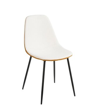 Mica Decorations Eetkamerstoel Gebroken wit 1Polyester