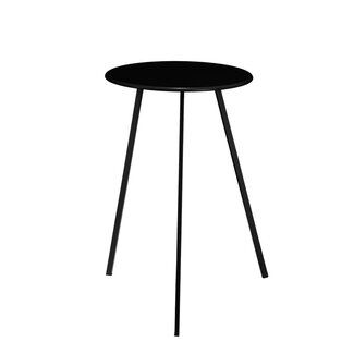 Mica Decorations Seatle Beistelltisch für draußen aus Eisen - Schwarz - H58 cm