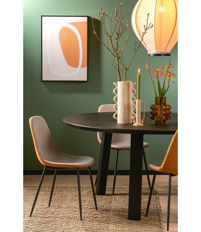 Eetkamerstoel Beige 1Polyester