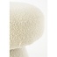 Mica Decorations Teddy-Pouf in Pilzform - Gebrochenes Weiß