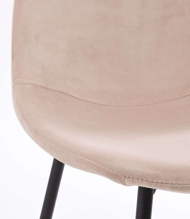 Eetkamerstoel Gebroken wit 1Metaal