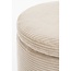 Mica Decorations Storage Pouffe - Off-White - H40.5 × Ø42 cm