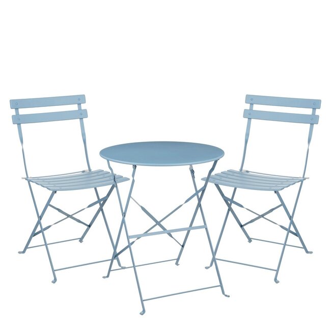 Tuin bistroset Lichtblauw 3Ijzer