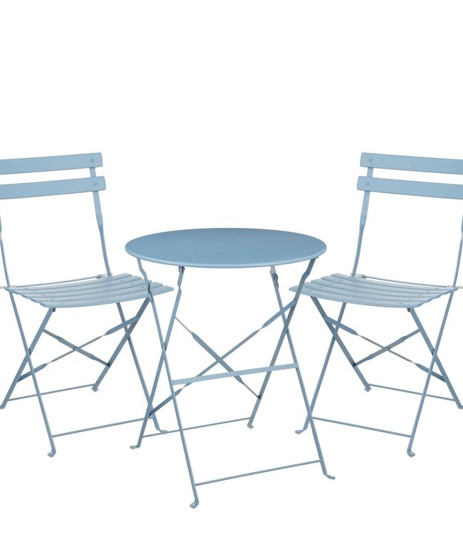 Tuin bistroset Lichtblauw 3Ijzer