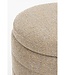 Poef Beige 1Hout