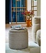 Poef Beige 1Hout