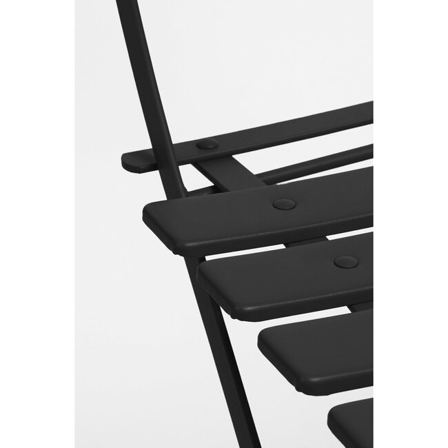 Mica Decorations Laurence Steel Garden Bistro Set - Black