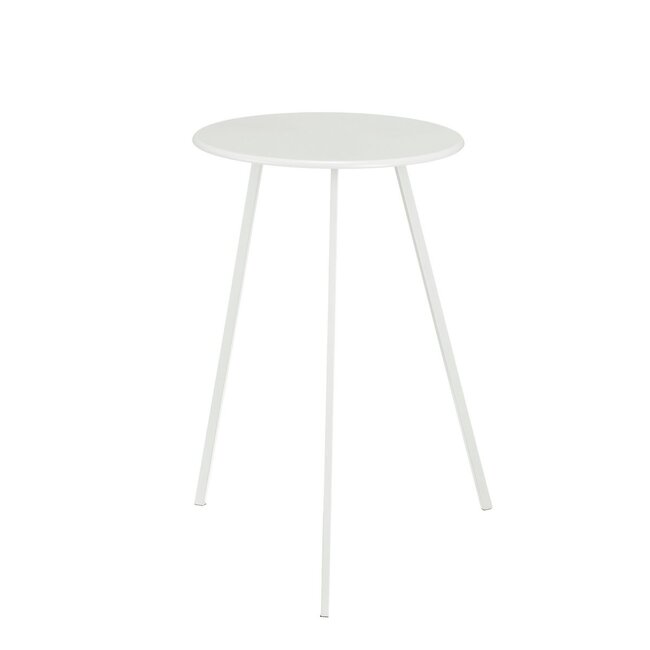 Mica Decorations Seatle Beistelltisch für draußen aus Eisen - Weiß - H58 cm