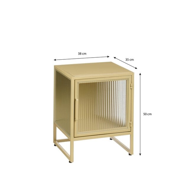 Mica Decorations Clifton Iron Storage Cabinet - Beige