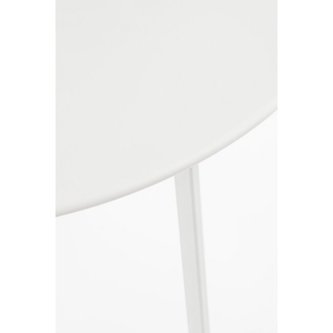 Mica Decorations Seatle Beistelltisch für draußen aus Eisen - Weiß - H58 cm