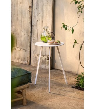 Mica Decorations Bijzettafel buiten Wit 1Ijzer