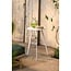 Mica Decorations Seatle Iron Outdoor Side Table - White - H58 cm